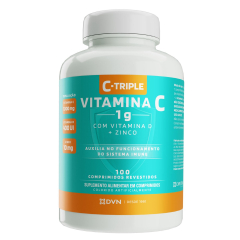 Vitamina C 1g+Vit D 400UI+Zinco 10mg 100 comprimidos C-Triple