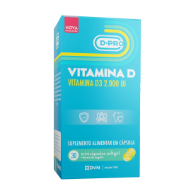 Vitamina D 2.000UI Minicápsulas softgel 30 cápsulas - D.PRO