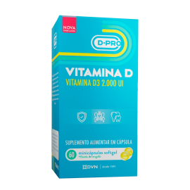 Vitamina D 2.000UI Minicápsulas softgel 60 cápsulas - D.PRO